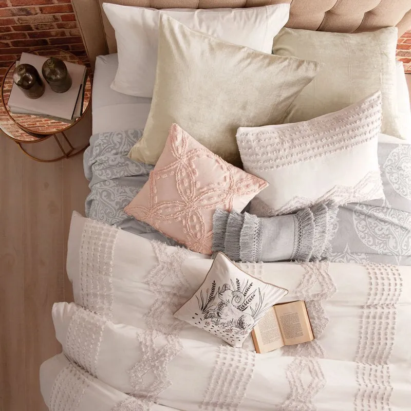 Outsey Standard Cotton Chenille Comforter Set