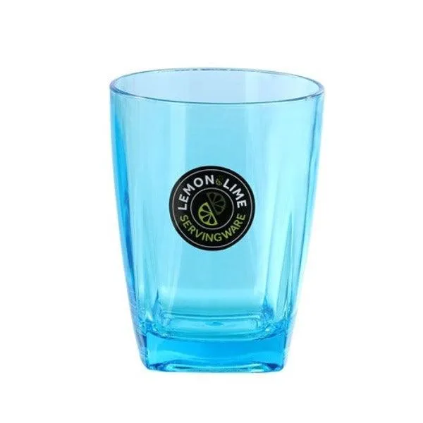 Set Of 8 - Deco Drinking Glass Tumbler - BPA Free