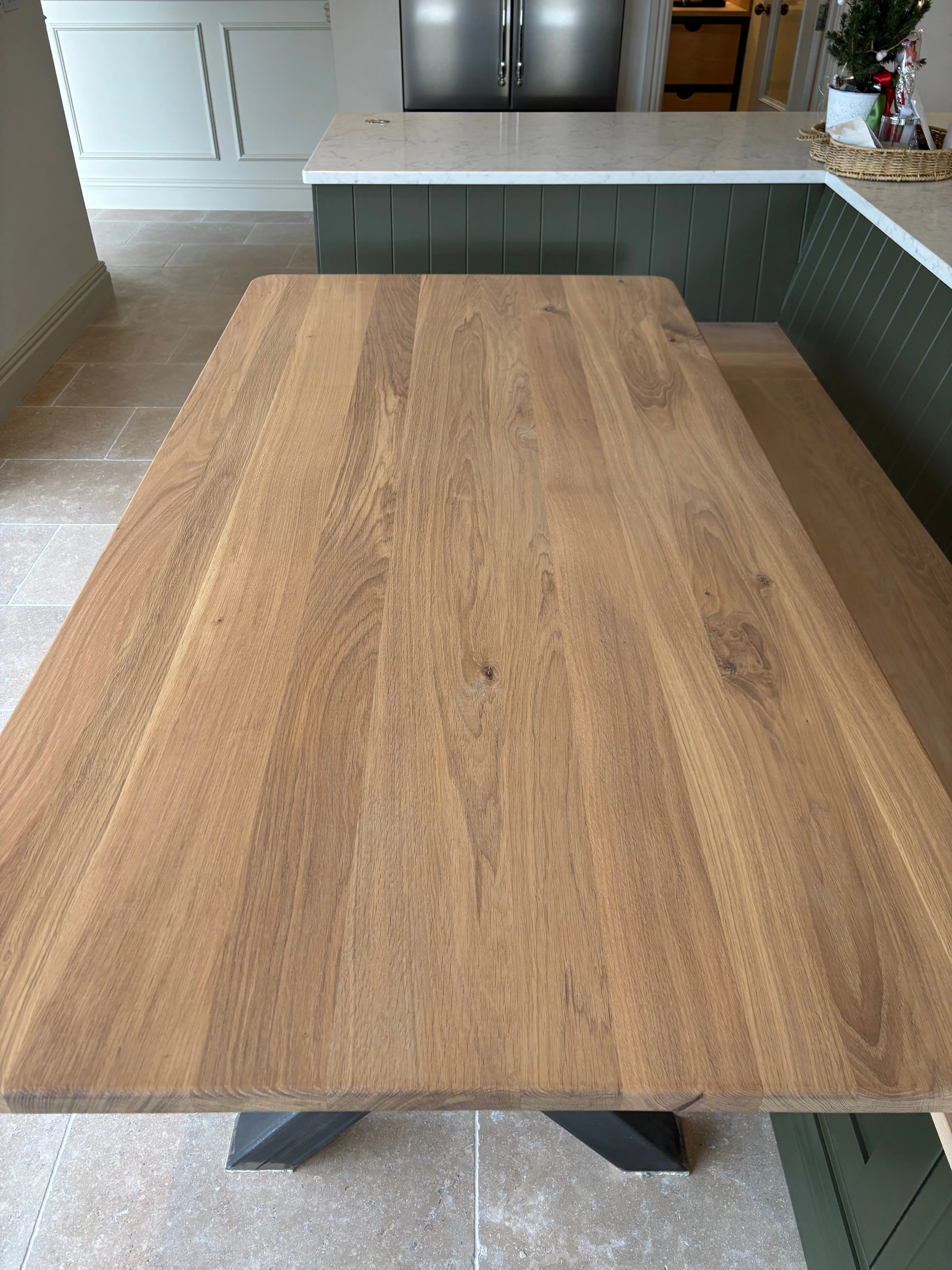 Steel Frame Dining Table