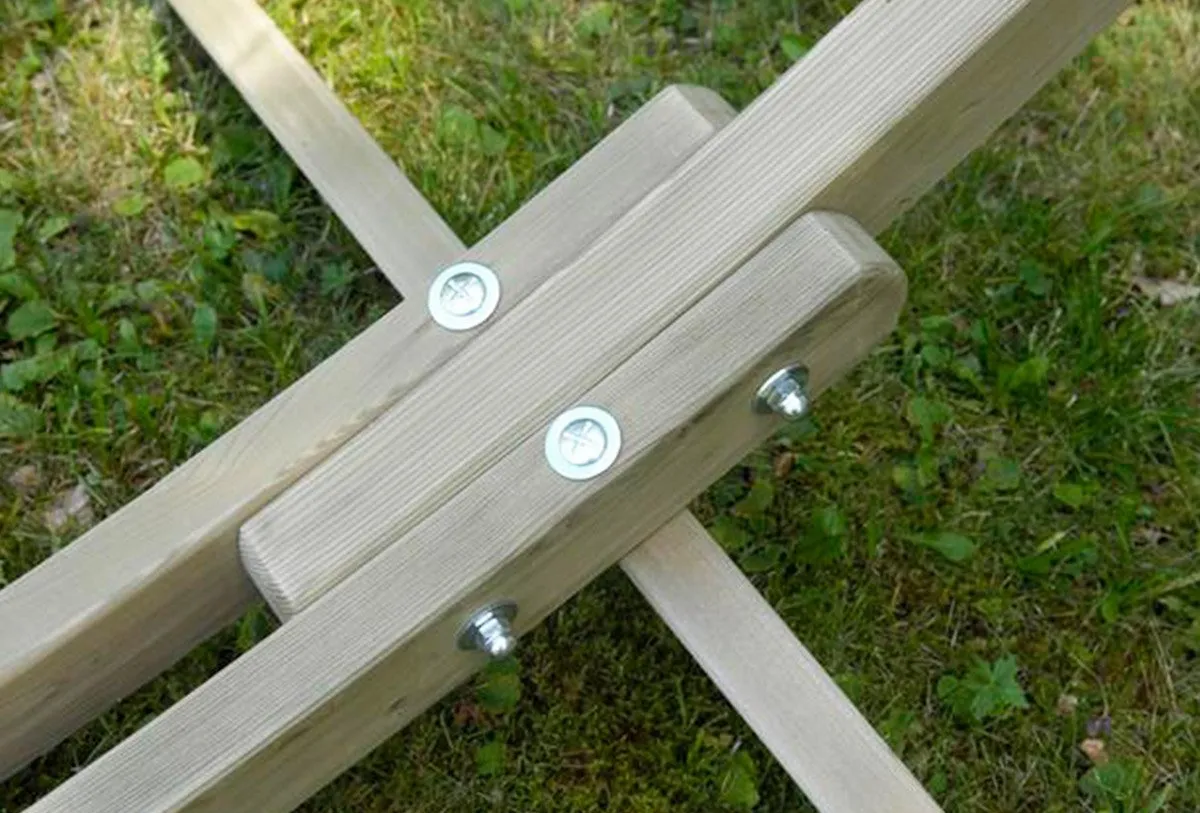 Wooden Hammock Stand Arc